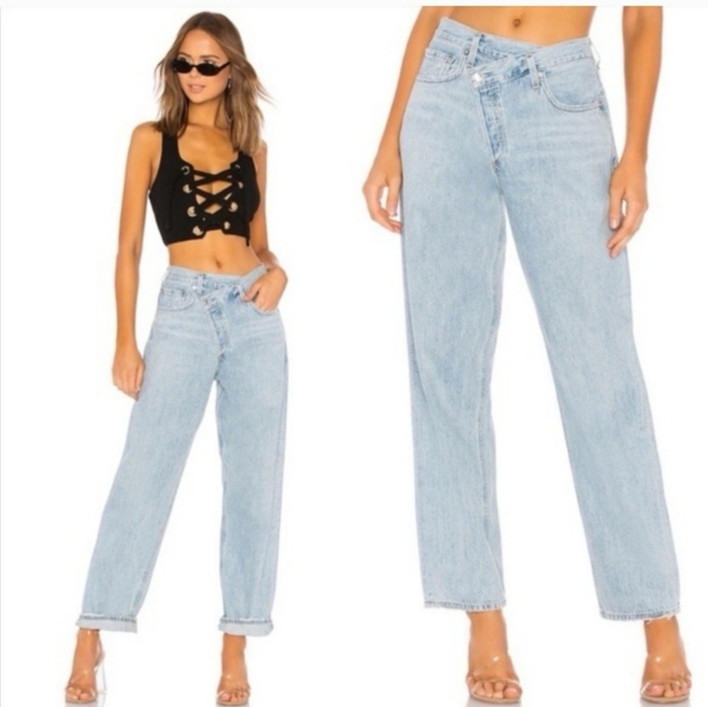 AGOLDE Criss Cross Straight Jeans Sz 27